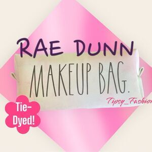 Rae Dunn Ombré Tyr Die Makeup Toiletries Cosmetic Travel bag Gift NWT